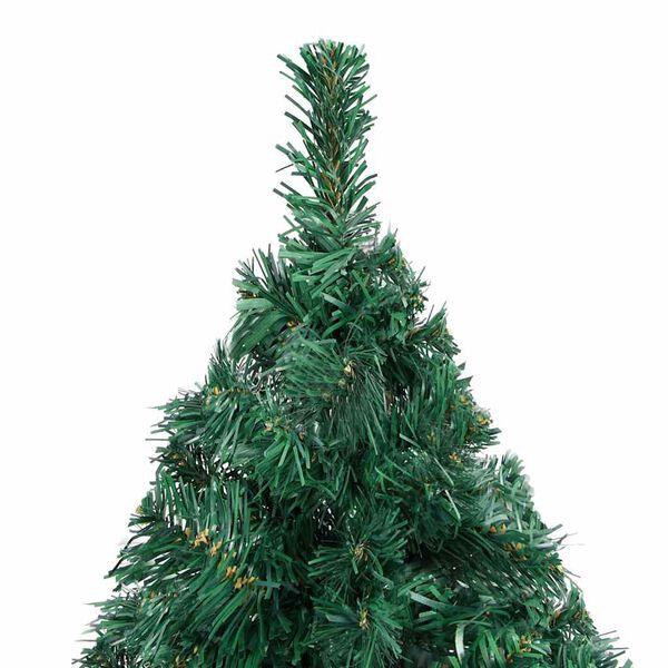 vidaXL &Aacute;rvore Natal artificial pr&eacute;-iluminada c/ bolas 120 cm PVC verde