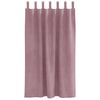 vidaXL Cortinas opacas 2 pcs Rosa Escuro 140 x 175 cm Veludo