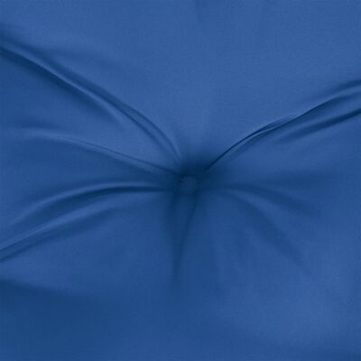 vidaXL Almofadão para sofá de paletes 50x40x12 cm tecido azul real