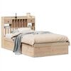 vidaXL Cama sem colch&atilde;o 135x190 cm madeira de pinho maci&ccedil;a