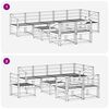 vidaXL Conjunto de Sof&aacute;s para Exterior 9 pcs Natural