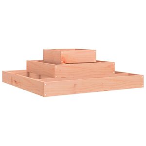 vidaXL Vaso/floreira 80x80x27 cm madeira de douglas maci&ccedil;a