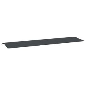 vidaXL Almofad&atilde;o p/ banco de jardim 200x50x3 cm tecido preto