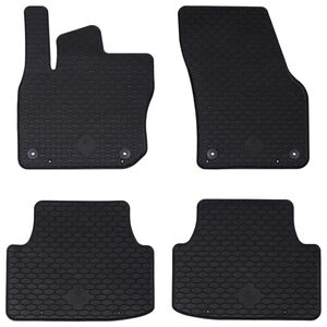 vidaXL Tapete de carro 4 pcs Preto VW TIGUAN TDI Borracha
