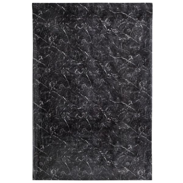 vidaXL Autocolantes para m&oacute;veis 90x500 cm PVC preto m&aacute;rmore