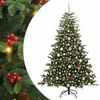 vidaXL &Aacute;rvore de Natal Artificial Verde 180 cm PVC, Metal e Pl&aacute;stico