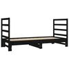 vidaXL Estrutura sof&aacute;-cama de puxar 2x(90x190) cm pinho maci&ccedil;o preto