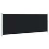 vidaXL Toldo lateral retr&aacute;til para p&aacute;tio 180x500 cm preto