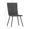 vidaXL Cadeiras de jantar 2 pcs veludo cinzento