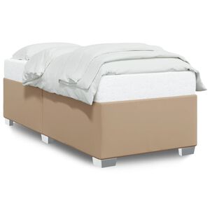 vidaXL Estrutura de cama 80x200 cm couro artificial cor cappuccino