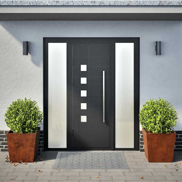 vidaXL Plantadores de Jardim 2 pcs a&ccedil;o resistente &agrave;s intemp&eacute;ries