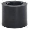vidaXL Borda de borracha para arado de neve preto 180x15x1 cm