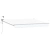 vidaXL Toldo Retr&aacute;til El&eacute;trico Branco 3 x 2,5 m