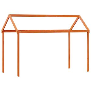 vidaXL Telhado cama infantil 217x95,5x159 cm pinho maci&ccedil;o castanho-mel