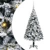 vidaXL &Aacute;rvore de Natal Artificial Branco 150 cm PVC, A&ccedil;o e Pl&aacute;stico