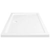vidaXL Base de chuveiro retangular 70x100 cm ABS branco