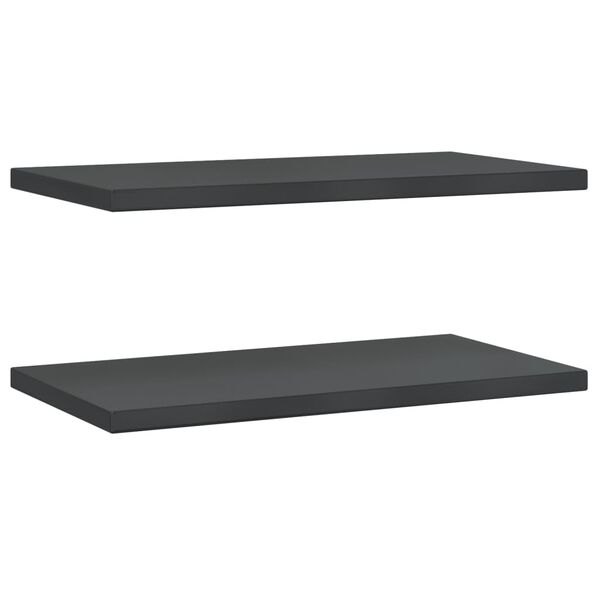 vidaXL Prateleiras de parede 2 pcs 75x40x3 cm aço inoxidável prateado