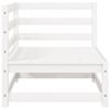 vidaXL 3 pcs conjunto lounge de jardim pinho maci&ccedil;o branco