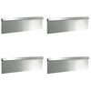 vidaXL Cerca de Caracol 4 unid. 100 x 3,5 x 25 cm A&ccedil;o Galvanizado