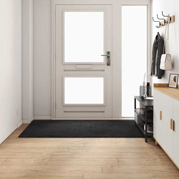 vidaXL Runner de Carpete Preto 100 x 200 cm 100% Polipropileno Tuft