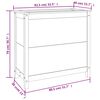 vidaXL Vaso/floreira de jardim 82,5x40x78 cm pinho maci&ccedil;o