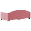 vidaXL Sof&aacute;-cama com gavet&atilde;o 90x200 cm veludo rosa