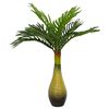 vidaXL Planta de palmeira artificial 9 folhas 70 cm verde