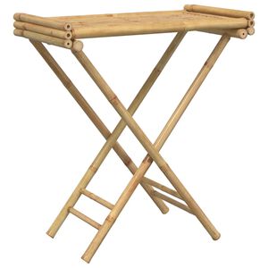 vidaXL Mesa tabuleiro dobr&aacute;vel 70,5x42,5x80 cm bambu