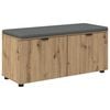 vidaXL Banco de Hall Carvalho Artesanal 100 x 38 x 46 cm