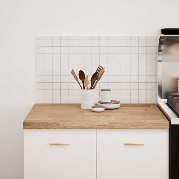 VidaXL Bancada de cozinha retangular 80x63,5x4 cm carvalho maci&ccedil;a