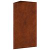 vidaXL Vaso/floreira de jardim 40x34,5x75 cm a&ccedil;o corten