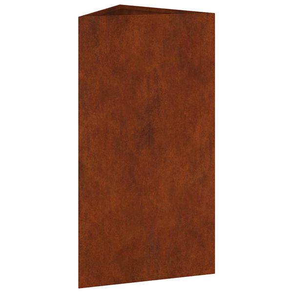 vidaXL Vaso/floreira de jardim 40x34,5x75 cm a&ccedil;o corten
