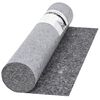 vidaXL Tapete p/ pintor em velo antiderrapante 50 m 280 g/m&sup2; cinzento