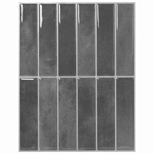vidaXL Azulejo Retangular 10 pcs Cinzeto 29 x 23 x 0,08 cm