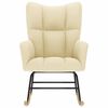 vidaXL Cadeira de baloi&ccedil;o tecido cor creme
