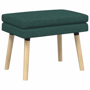vidaXL Banco de Camadas Duplas Verde-Escuro 60 x 40 x 46 cm Tecido