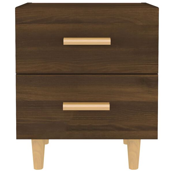 vidaXL Mesas de cabeceira 2 pcs 40x35x47,5 cm carvalho castanho