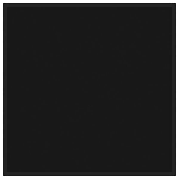 vidaXL Mesa de centro 90x90x50 cm preto com vidro preto