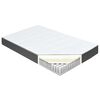 vidaXL Cama boxspring 160x200 cm tecido cinzento-escuro