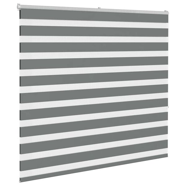 vidaXL Cortina de zebra 165x150 cm largura do tecido 160,9cm poli&eacute;ster