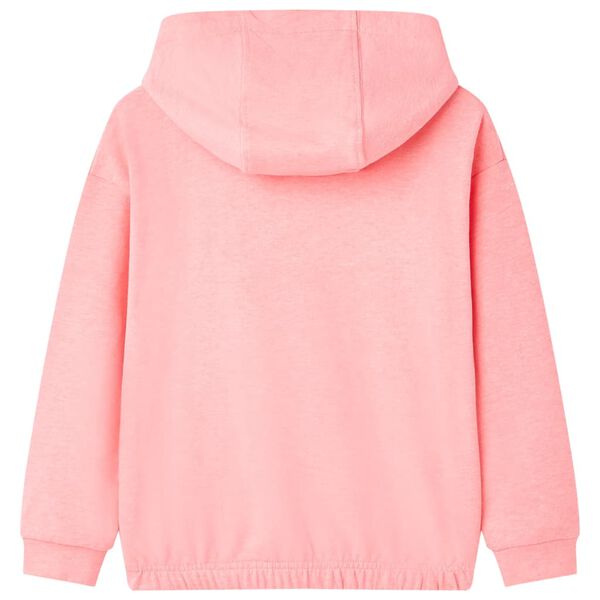 Sweatshirt para crian&ccedil;a com capuz rosa-brilhante 92