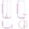 vidaXL P&eacute;s para mesa de bar em forma de T, 2 pe&ccedil;as, antracite, 40x35x(90-91) cm, a&ccedil;o