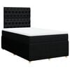 vidaXL Cama com molas/colch&atilde;o 120x200 cm tecido preto
