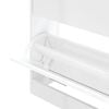 vidaXL Sapateira 63x24x81 cm derivados de madeira branco brilhante