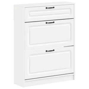 vidaXL Arm&aacute;rio de Sapatos UTRECHT 78 x 24 x 100 cm Branco