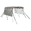 vidaXL Toldo 3 arcos Bimini paredes malha laterais 183x(185-198)x137cm