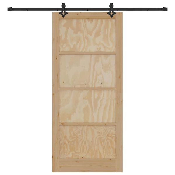 vidaXL Porta Deslizante ORKDAL Castanho 93 x 211 cm