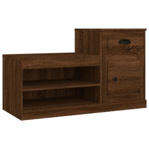 vidaXL Sapateira 100x42x60 cm derivados de madeira carvalho castanho