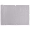 vidaXL Tela de privacidade para varanda 700x75 cm PVC cinzento