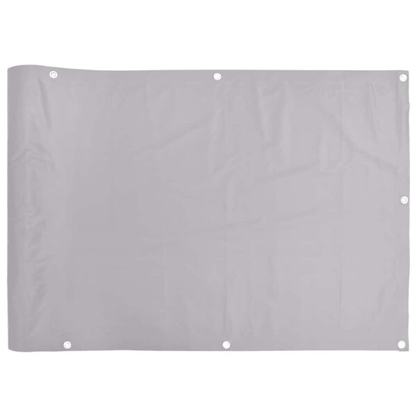 vidaXL Tela de privacidade para varanda 700x75 cm PVC cinzento